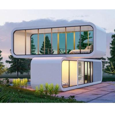 China Sun Protection Customized Color Glass Stable Steel Structure Prefab Mobile Apple Cabin And Pod Container House for sale