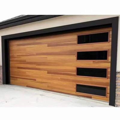 China Tesia Wholesale Aluminum Contemporary Villa Steel Sectional Garage Door zu verkaufen