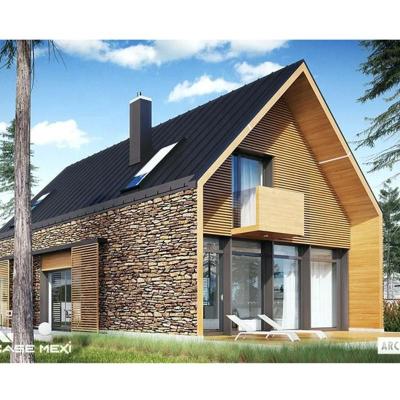 中国 Customized Color and Size Light Steel Structure Prefabricated Luxury Villa Two Story Prefab House 販売のため