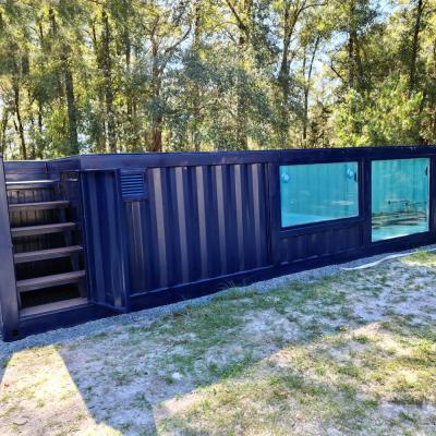 China Outdoor Steel Structure Frame 20FT 40FT Prefabricated Container Swimming Pool Te koop