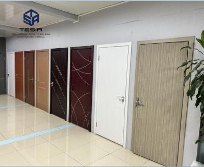 Κίνα Tesia Waterproof Customized Wooden Plywood Room Door PVC WPC Internal Door προς πώληση