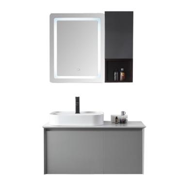 China Espejo caliente de la luz de Grey Customized Bathroom Cabinets LED vanidad del baño de 40 pulgadas en venta