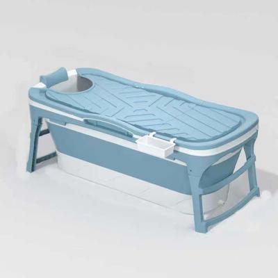 China tina de baño plegable plástica de la bañera plástica del 1.18M Blue Pink Freestanding para los adultos en venta