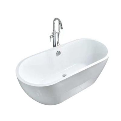 China CE CUPC European Acrylic Freestanding Bathtub High Gloss Corner Soaking Tub for sale