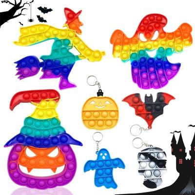 China Halloween Scarecrow Shape Silicone Noise Toy Relieve Anxiety And Stress Presents For Kids Adults YH2023 for sale