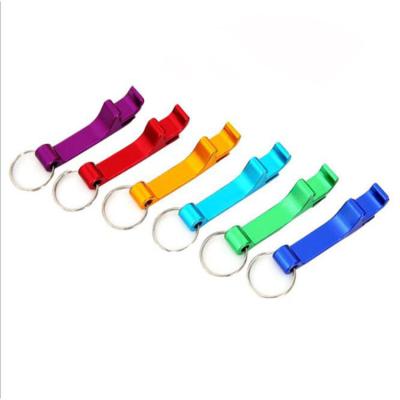 China Sustainable Custom Creative Stainless Steel Metal Beer Bottle Opener With Key Chain for sale