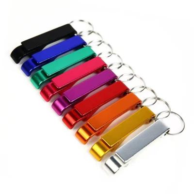 China Customized viable wholesale keychains metal bottle opener with custom logo for sale