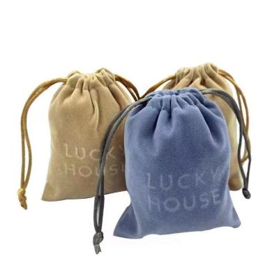 China Wholesale Custom Recyclable Velvet Cotton Canvas Drawstring Gift Storage Fashion Bags For Girls With Custom Printing Logo for sale