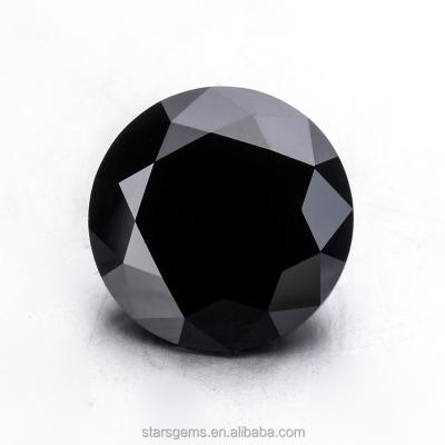 China Black Game Or Fire Color Moissanite Loose Moissanite Diamonds Grade Round Shape For Wholesale Moissanite Rings for sale