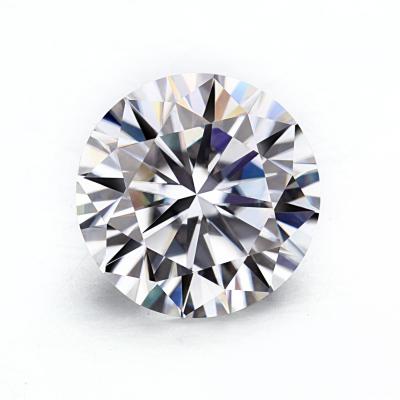 China Plus Cut 2.5 Carat Brilliant White Round Test Fire Starsgem EF/GH Synthetic Moissanite EF/GH Color Set Or Diamond For Rings Earrings for sale