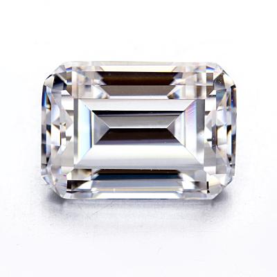 China Flawless game or color fire starsgem 3 carat D VVS 7*9mm step cut emerald cut loose moissanite gemstone for sale