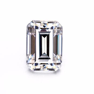 China Direct Sale DEF GH VVS 5x7mm Green Cut Moissanite 1carat Hot Selling Fancy Shape Manufacturer Color Game or Fire for sale