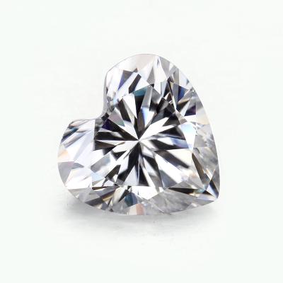 China Heart Shape 3.5x3.5mm Fancy Diamond 0.2carat Excellent Cut Play Or Fire Color Loose Cut Synthetic Moissanite Diamond for sale