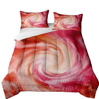 China Comforter Patterns Super Soft Warm 3D Printing Tie-Dye Pattern Air Conditioner Comforter Bedding Bedroom Comforter Can Be Customized for sale