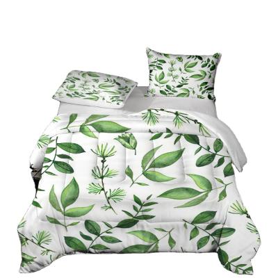 China Super Soft Warm 3D Pattern Comforter Printing Simple Style Air Conditioner Comforter With Pillowcase Luxury Bedroom Comforter Can Be Customized for sale