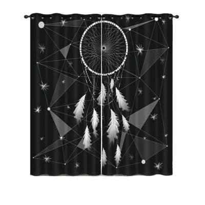 China Blackout 3D Print Dreamcatcher And Kids Bedroom Split Curtain Adult Curtain 100% Polyester for sale