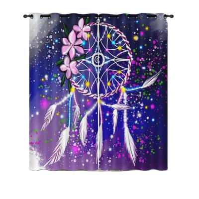 China Blackout 3D Print Dreamcatcher And Kids Bedroom Split Curtain Adult Curtain 100% Polyester for sale