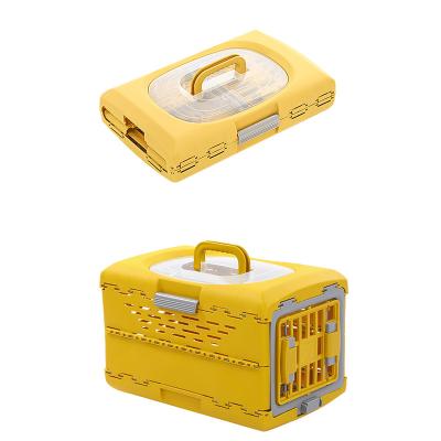 China Wholesale Viable Party Pet Meow Cat Folding Box Green Yellow Light For Small Animals Customizable for sale