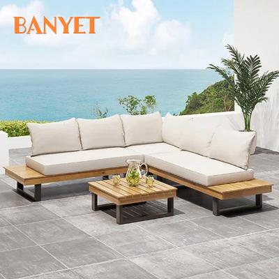 China Eco-freindly Factory Aluminium Outdoor Furniture Manufacturer Aluminium Outdoor Garden Sofa Set for sale