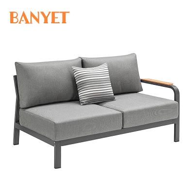 China Eco-freindly Modern Design Garden Furniture Sofa Set Patio  Aluminum Outdoor Sofas for sale