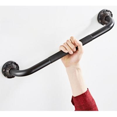 China black Anti-slip Bathroom Safety Stainless Steel Grab Bar Elderly Bathtub Handrail Metal Safety Handle Bars WC Grab Rail Te koop