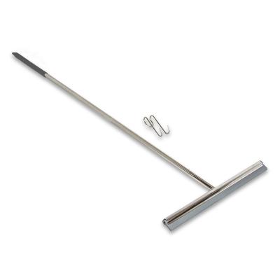 中国 Stainless Steel Floor Squeegee With Silicone Blade Stainless Steel Wiper 販売のため