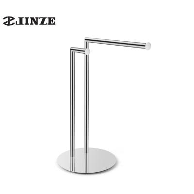 China bathroom standing towel rack holder towel bar and toilet paper holder set for sale