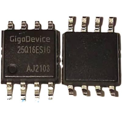 China Silkscreen Transmitter Chip GD25Q16ESIG 25Q16ESIG SOP-8 Patch FLASH Memory Chip for sale