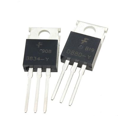 China Diode transistor D880-Y/B834-Y TO-220 60V 3A 40W power amplifier switch audio tube 2SD880/2SB834 2SD880/2SB834 for sale