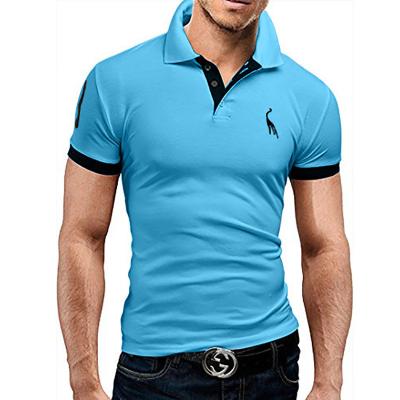 China Wholesale Custom Embroidery Golf Logo QUICK DRY T Shirt For Men's 100% Cotton Quick Dry Simple Men's T-shirt Cloth Business Polo Shirt for sale