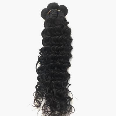 China 20inch Peruvian Straight Hair Weft Double Deep Wave Curly Promotion Hair Bundles for sale