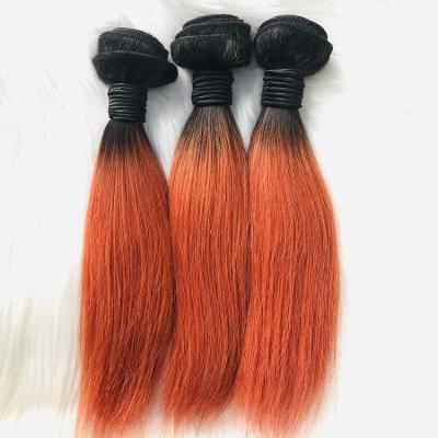 China Best Human Hair 10A 12A Ombre Hair Bundles Brazilian Virgin Remy Straight Weave Human Hair Bundles Factory Promotional Quality Pretty for sale