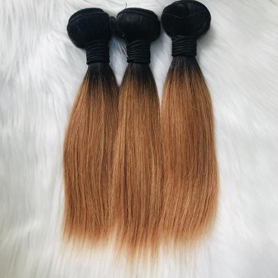 China Best Factory Promotional Hair 10A 12A Ombre Hair Good Hair Bundles Brazilian Virgin Remy Straight Weave Human Hair Bundles for sale