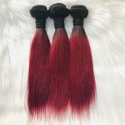 China Human Hair For Women's Factory Promotional 10A 12A Ombre Hair Bundles Brazilian Virgin Remy Straight Human Hair Bundles Pretty Quality for sale