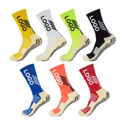 China Custom Men's Anti Slip Football Grip Breathable Sports Socks QUICK DRY for sale