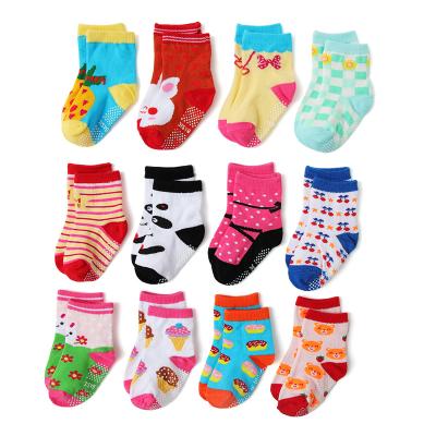 China Wholesale QUICK DRY 12 Pairs Cotton Anti Slip Socks Cute Anime Children Loose One Child Set Socks for sale