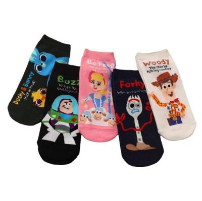 China Custom Fashion QUICK DRY Classic Cotton Character Ankle Cartoon Women Socks for sale