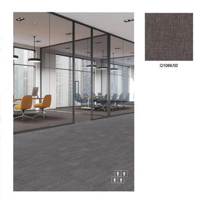 China Stain Resistant Rectangular Shape Commercial Carpet Tile 100% Nylon Anti-Static Carpet Tiles for sale