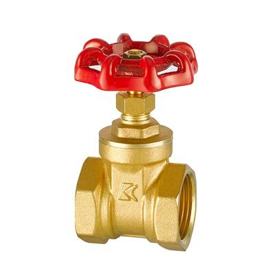 China DN50 2 Inch Gate Valve Wheel Handle Female Thread General Brass Lightweight Gate Valve for sale