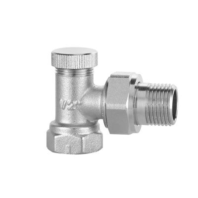 China Factory Price Home Wholesale Pressure 1.6Mpa Angled Manual Kitchen Temperature Control Radiator Valve for sale