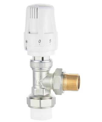 China DN15-DN20 Kitchen Pressure PN1.6 Home Angular Smart Radiator Valve for sale