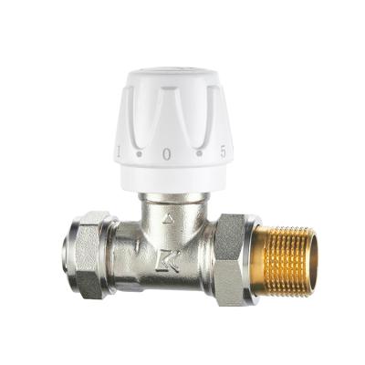 China Home Kitchen China Factory Seller DN15-DN20 Aluminum-Plastic Temperature Control Straight Valve In Low Price for sale