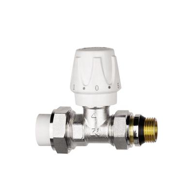 China DN15 Kitchen Pressure 1.6Mpa High Quality Manual Brass Radiator Thermostatic Valve For Temperature Control Heating HVAC for sale