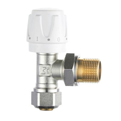 China Kitchen DN15-DN20 Pressure 1.6Mpa Angle Nickel Plating Home Brass Angle Kitchen DN15-DN20 Aluminum Plastic Tube Temperature Control Valve for sale