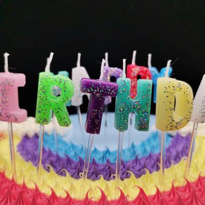 China No Smoking Wholesale Birthday Sprinkle Candle Wax Birthday Candle In Cheap Price for sale