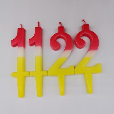 China No Smoking Digital Number Shaped Birthday Candles Different Types Of Birthday Candles for sale