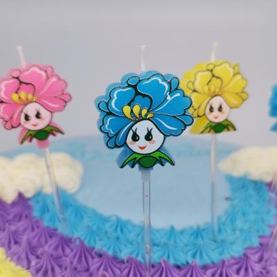 China No Smoking High Quality Birthday Candles Flower Birthday Candle For Cake for sale