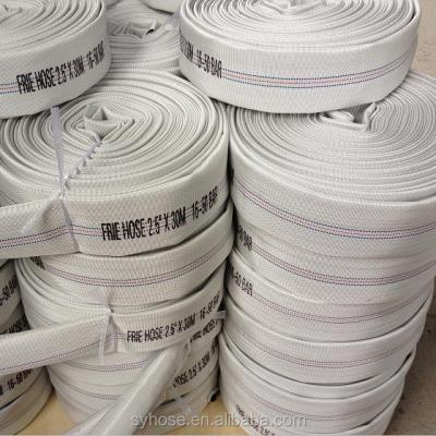 China High Quality Rubber Canvas Fire Hose /fire Hose SY-65MM-8 for sale