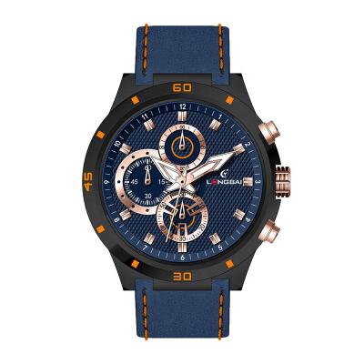 China Cool Price Sports Water Resistant Japan Quartz Watch Blue Gold Business Quartz Watches for sale