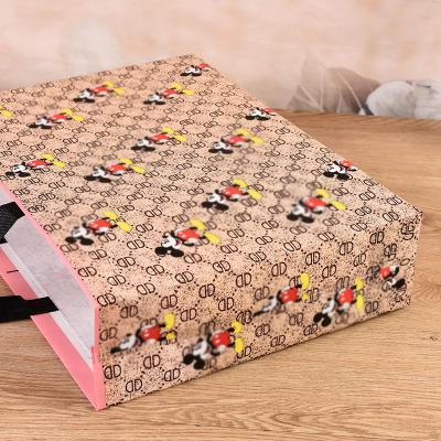 China Folding High Quality Reusable PP Woven Bag Transparent Yellow PP Woven Bag Transparent PP Woven Bag for sale